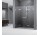 Dveře wnękowe Novellini Gala 2A 155-160cm z ściankami stałymi čiré sklo profil chrom, montáž na profilu